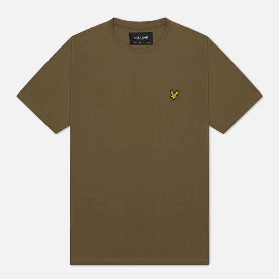 Мужская футболка Lyle & Scott Plain Crew Neck Lichen Green
