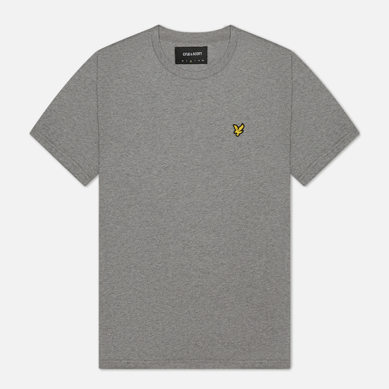Мужская футболка Lyle & Scott Plain Crew Neck Mid Grey Marl