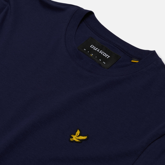 Мужская футболка Lyle & Scott Plain Crew Neck Navy