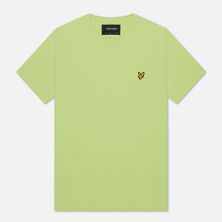 Мужская футболка Lyle &amp; Scott Plain Crew Neck, цвет зелёный, размер XXS