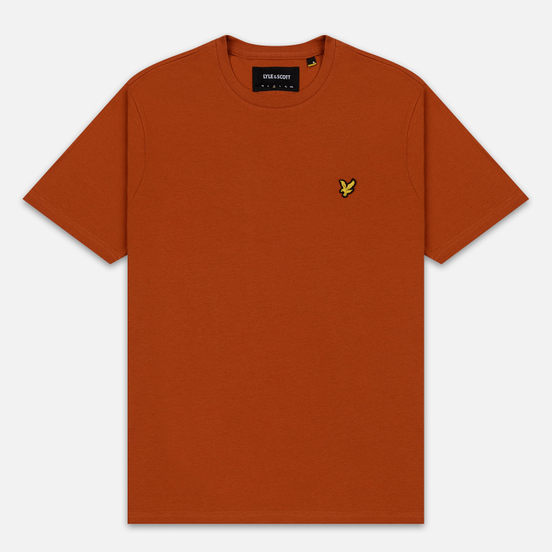 Мужская футболка Lyle & Scott Plain Crew Neck Tobacco