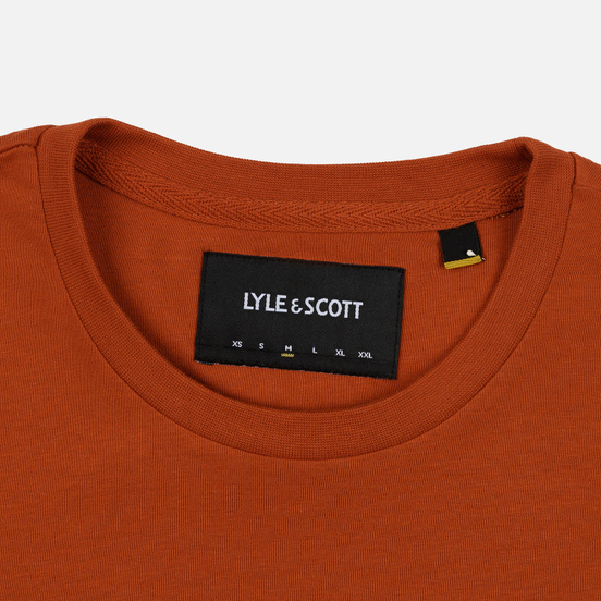 Мужская футболка Lyle & Scott Plain Crew Neck Tobacco