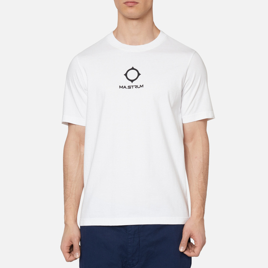 Мужская футболка MA.Strum Garment Dyed Logo Optic White