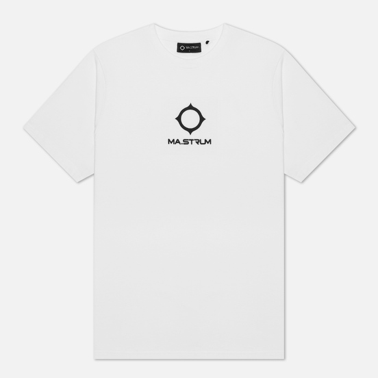 Мужская футболка MA.Strum Garment Dyed Logo Optic White