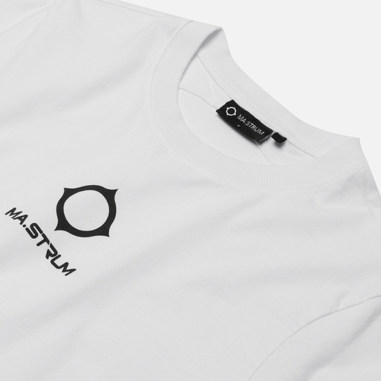 Мужская футболка MA.Strum Garment Dyed Logo Optic White