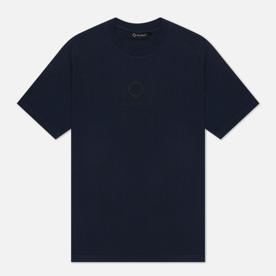 Мужская футболка MA.Strum Garment Dyed Logo True Navy