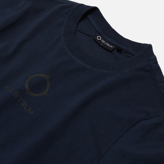 Мужская футболка MA.Strum Garment Dyed Logo True Navy