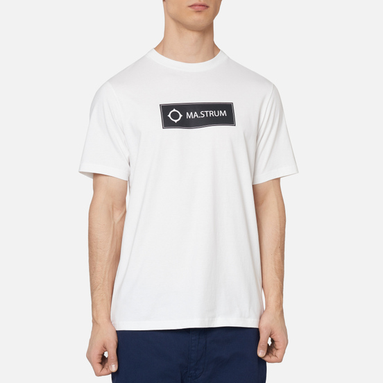 Мужская футболка MA.Strum Icon Box Logo Optic White