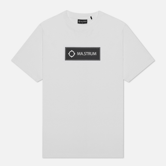 Мужская футболка MA.Strum Icon Box Logo Optic White