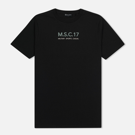Мужская футболка MA.Strum Pion SS M.S.C. 17 Front & Back Logo Jet Black