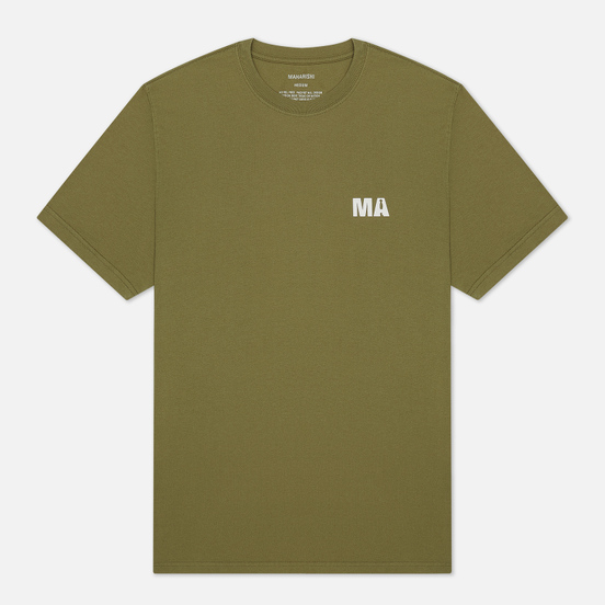 Мужская футболка maharishi Mahartificial Maha Olive