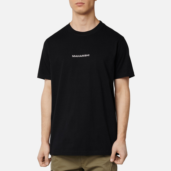Мужская футболка maharishi Organic Military Type Embroidery Black