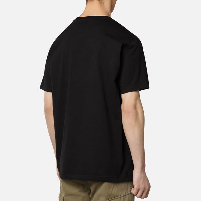 Мужская футболка Maharishi, цвет чёрный, размер L 9161-BLACK Organic Military Type Embroidery - фото 4
