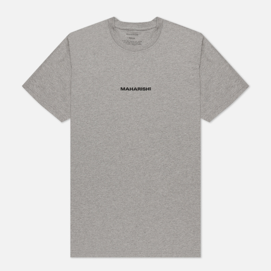 Мужская футболка maharishi Organic Military Type Embroidery Grey Marl