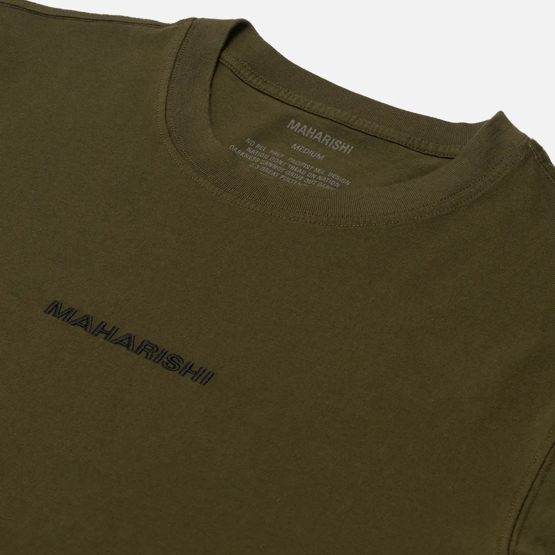 maharishi Мужская футболка Organic Military Type Embroidery