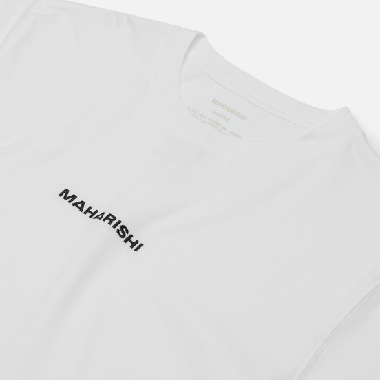 Мужская футболка maharishi Organic Military Type Embroidery White