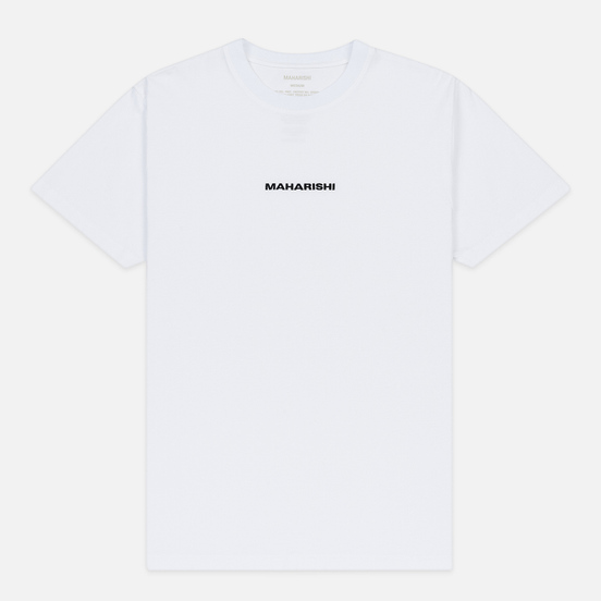 Мужская футболка maharishi Organic Military Type Embroidery White