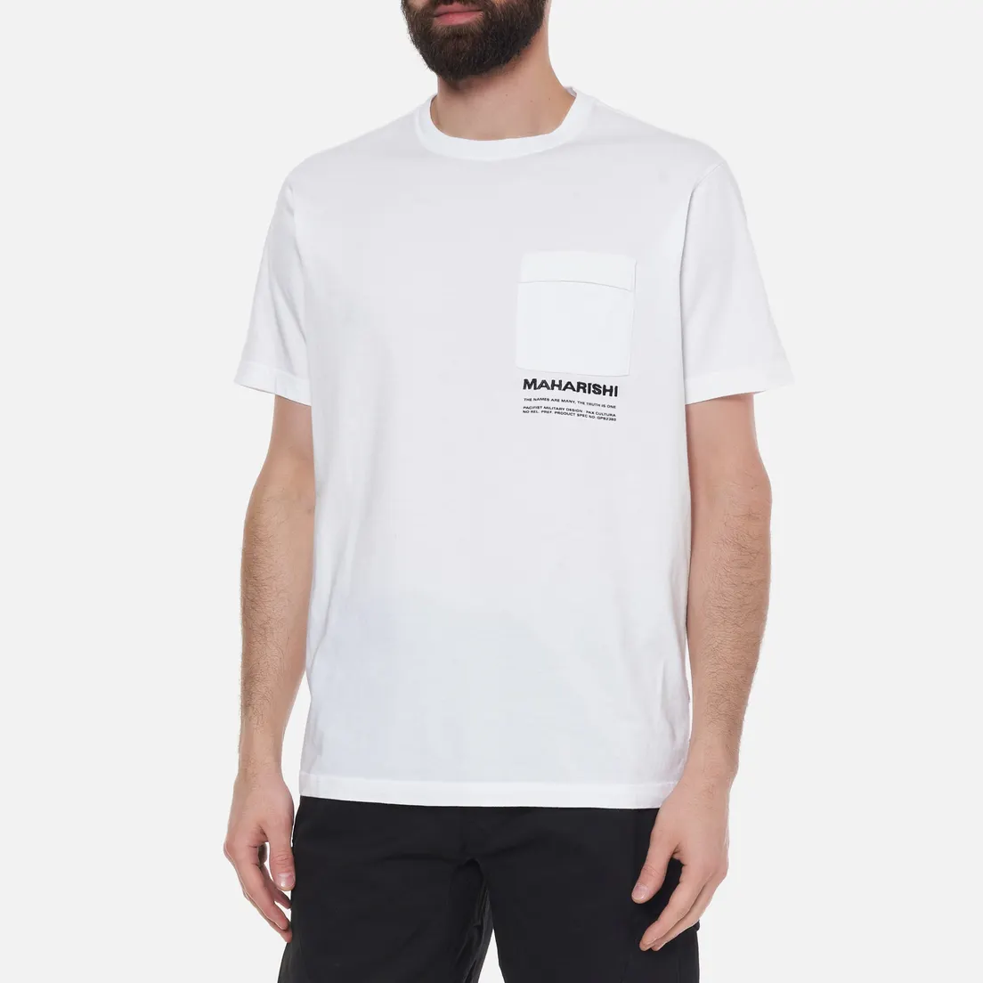 maharishi Мужская футболка Organic Military Type Embroidery