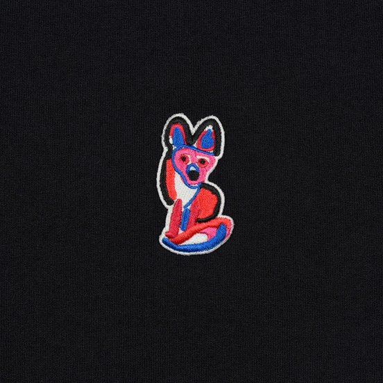 Мужская футболка Maison Kitsune Acide Fox Patch Black