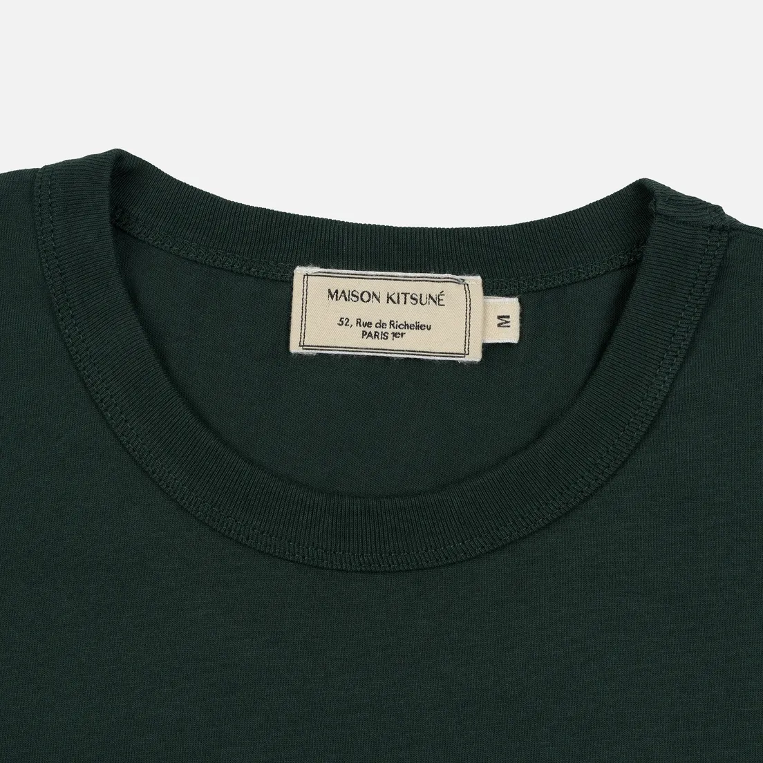 Maison Kitsune Мужская футболка Fox Head Patch