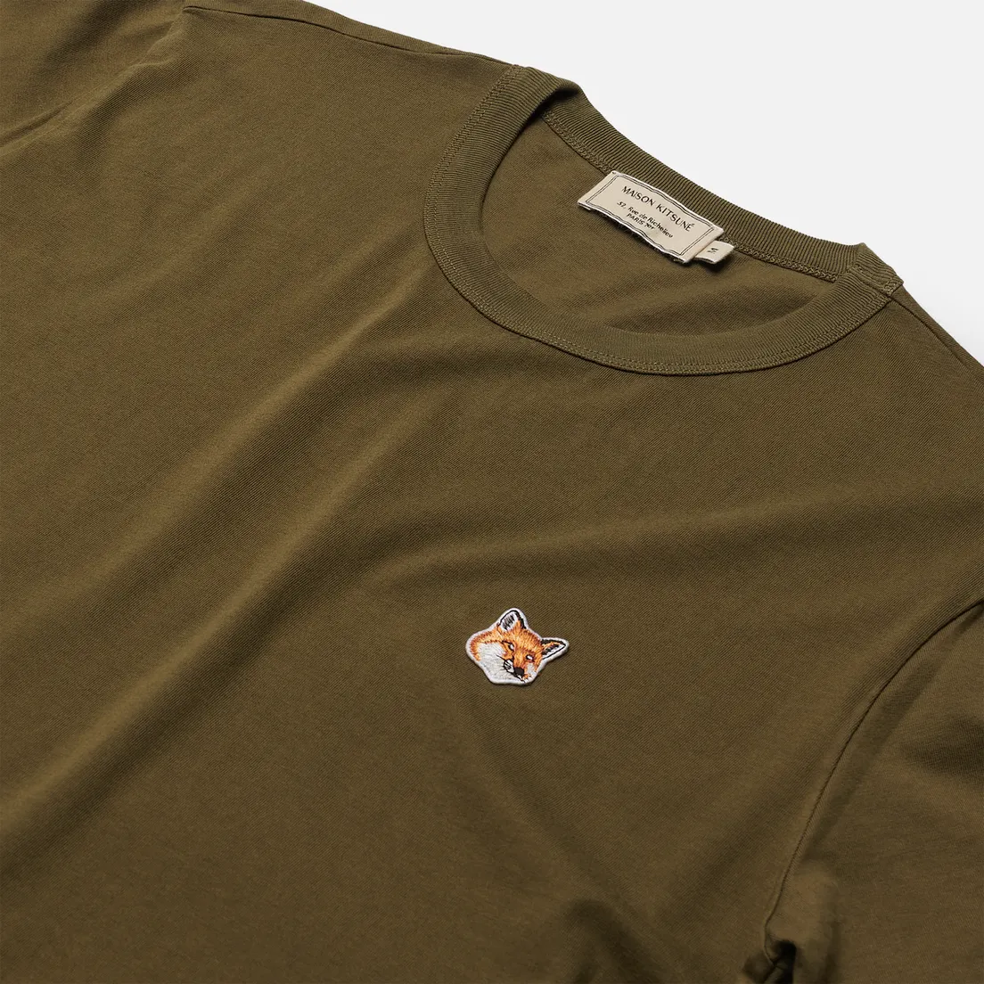 Maison Kitsune Мужская футболка Fox Head Patch