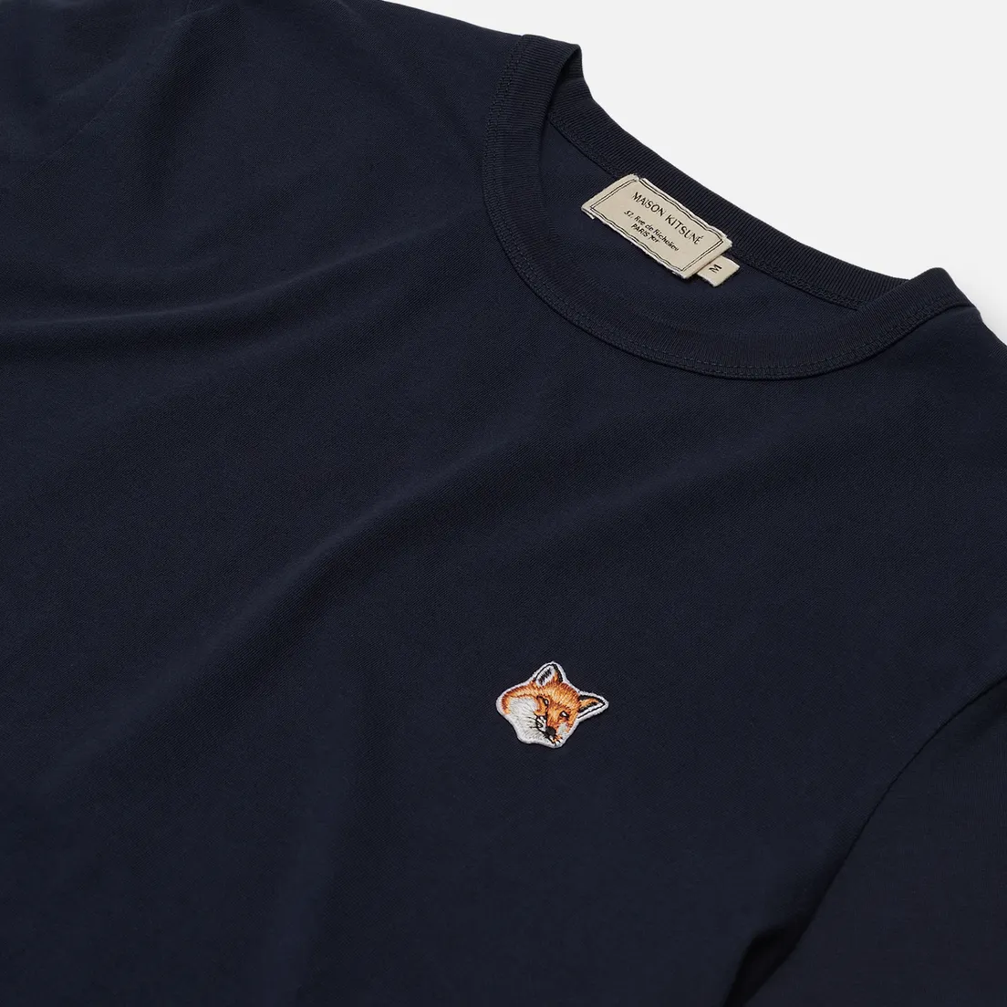 Maison Kitsune Мужская футболка Fox Head Patch