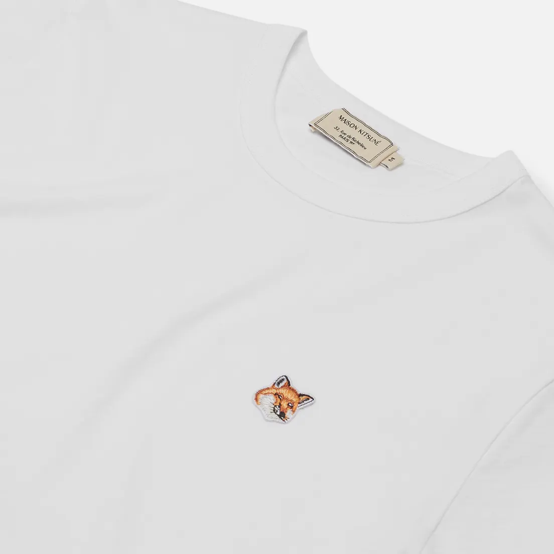 Maison Kitsune Мужская футболка Fox Head Patch