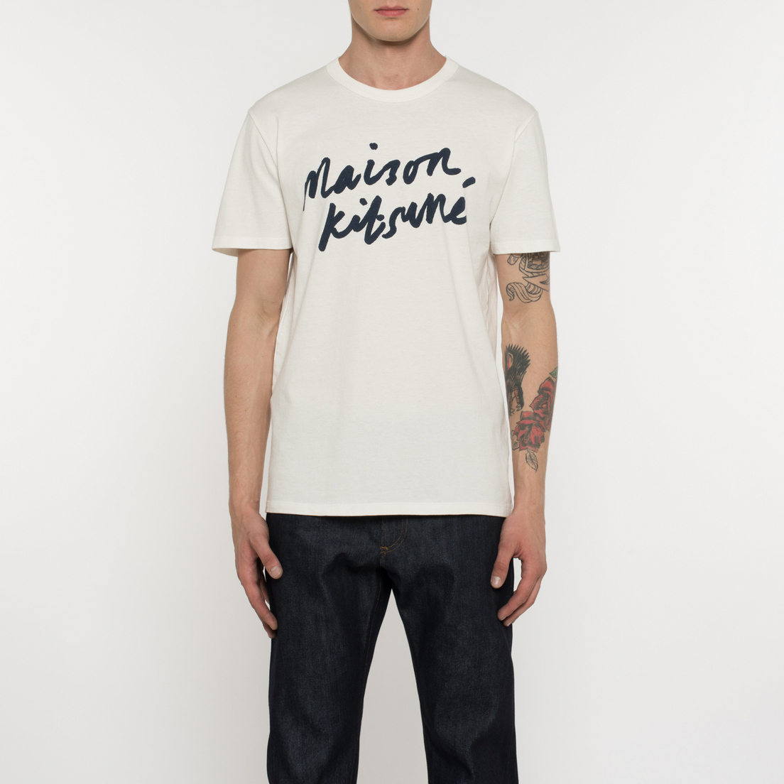 Maison Kitsune Мужская футболка Handwriting