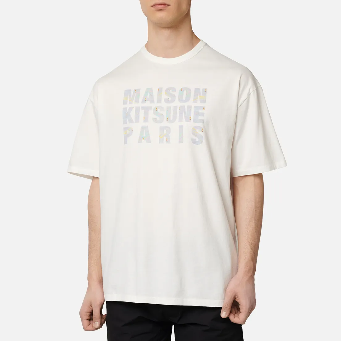 Maison Kitsune Мужская футболка Hologram Maison Kitsune