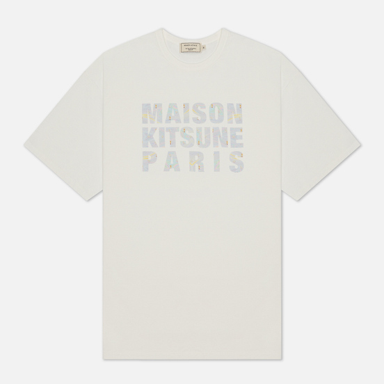 Мужская футболка Maison Kitsune Hologram Maison Kitsune White