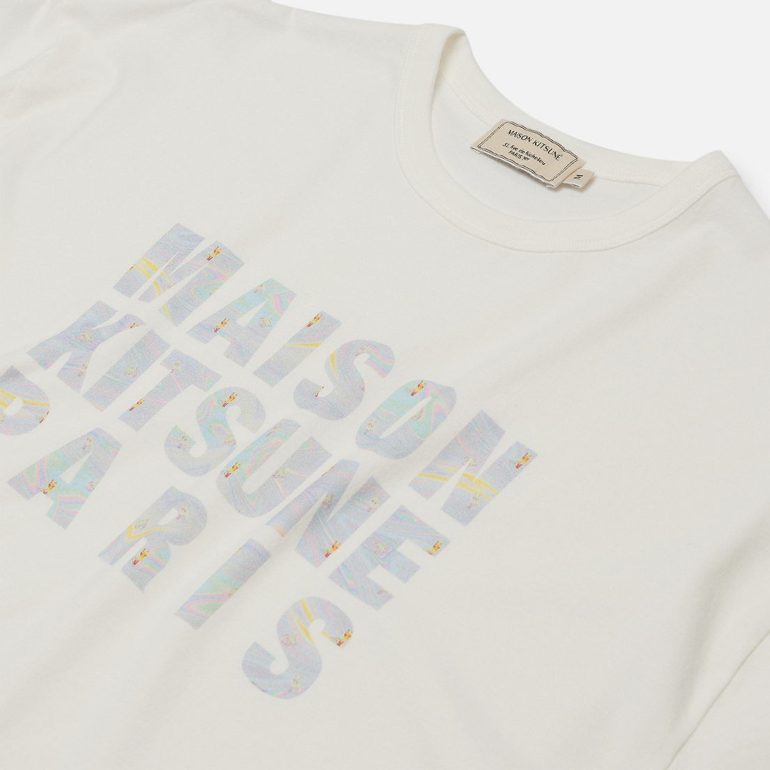 Maison Kitsune Мужская футболка Hologram Maison Kitsune