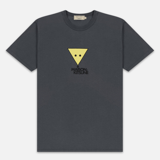 Мужская футболка Maison Kitsune Triangle Fox Anthracite