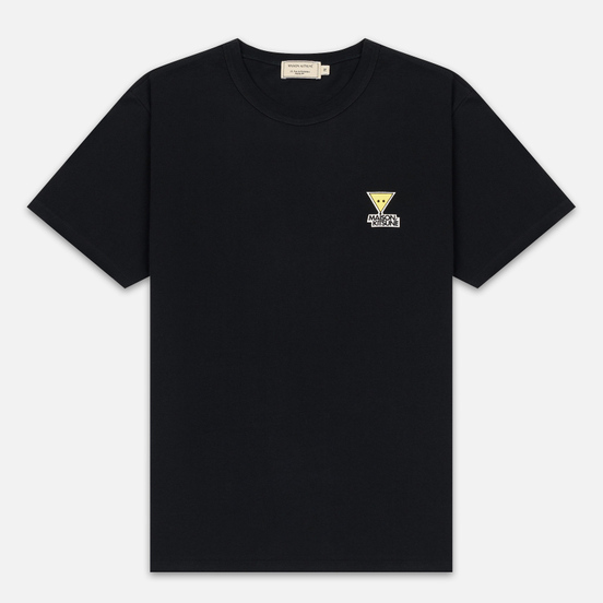 Мужская футболка Maison Kitsune Triangle Fox Patch Black