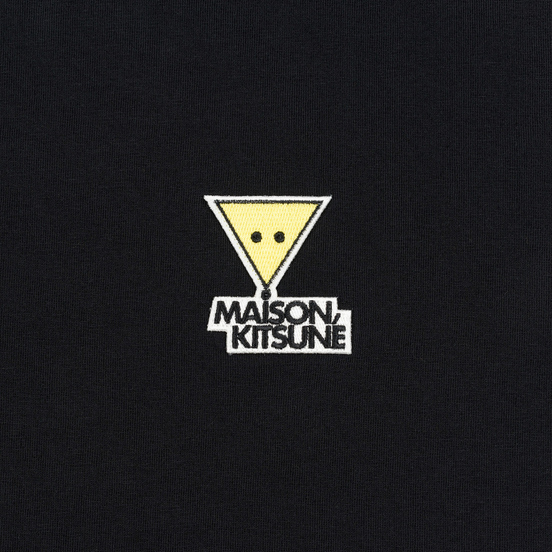 Мужская футболка Maison Kitsune Triangle Fox Patch Black