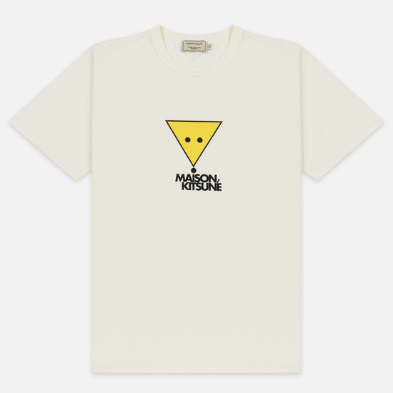 Мужская футболка Maison Kitsune Triangle Fox White