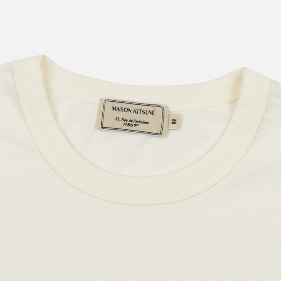 Мужская футболка Maison Kitsune Triangle Fox White