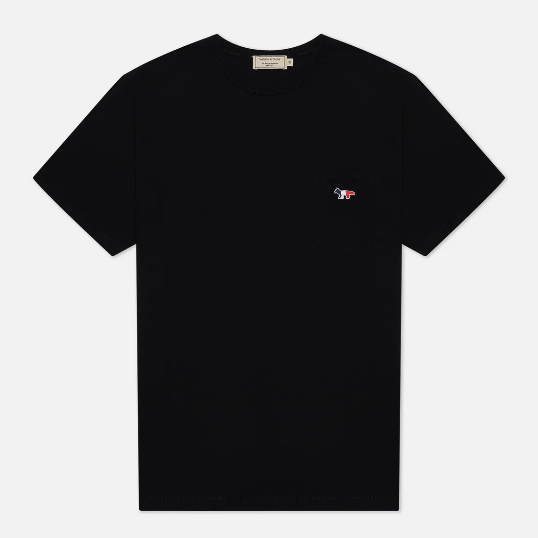 Maison Kitsune Мужская футболка Tricolor Fox Patch
