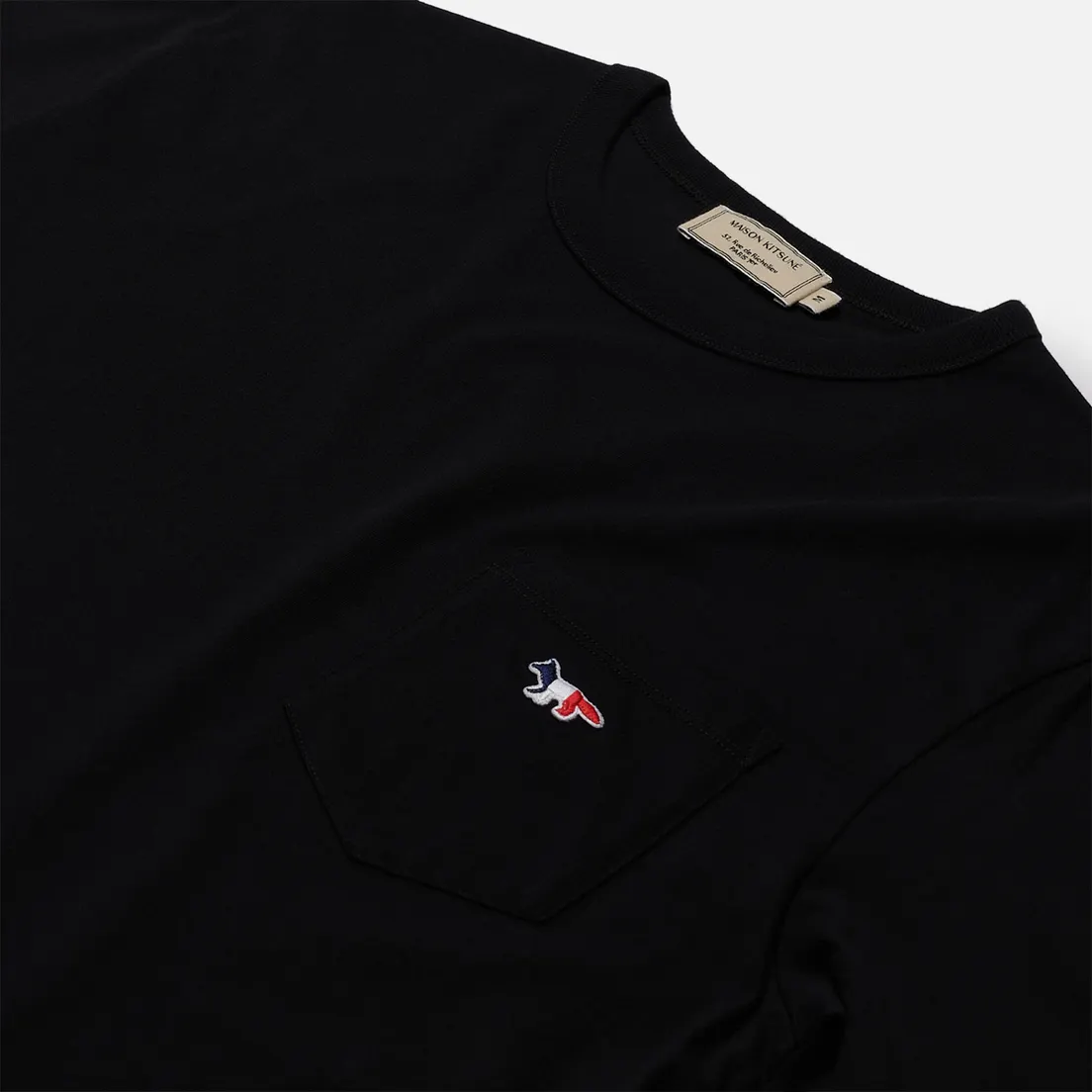 Maison Kitsune Мужская футболка Tricolor Fox Patch