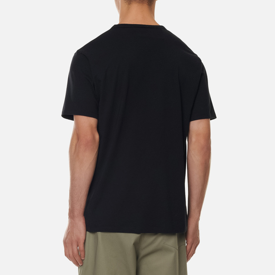 Мужская футболка Maison Kitsune Tricolor Fox Patch Black