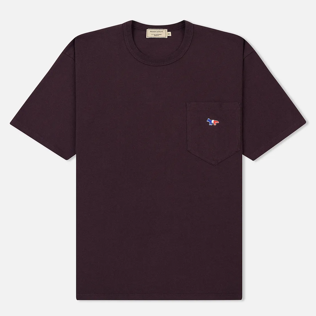Maison Kitsune Мужская футболка Tricolor Fox Patch