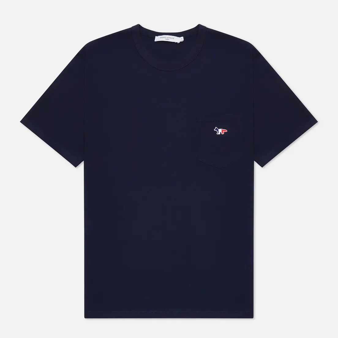 Maison Kitsune Мужская футболка Tricolor Fox Patch