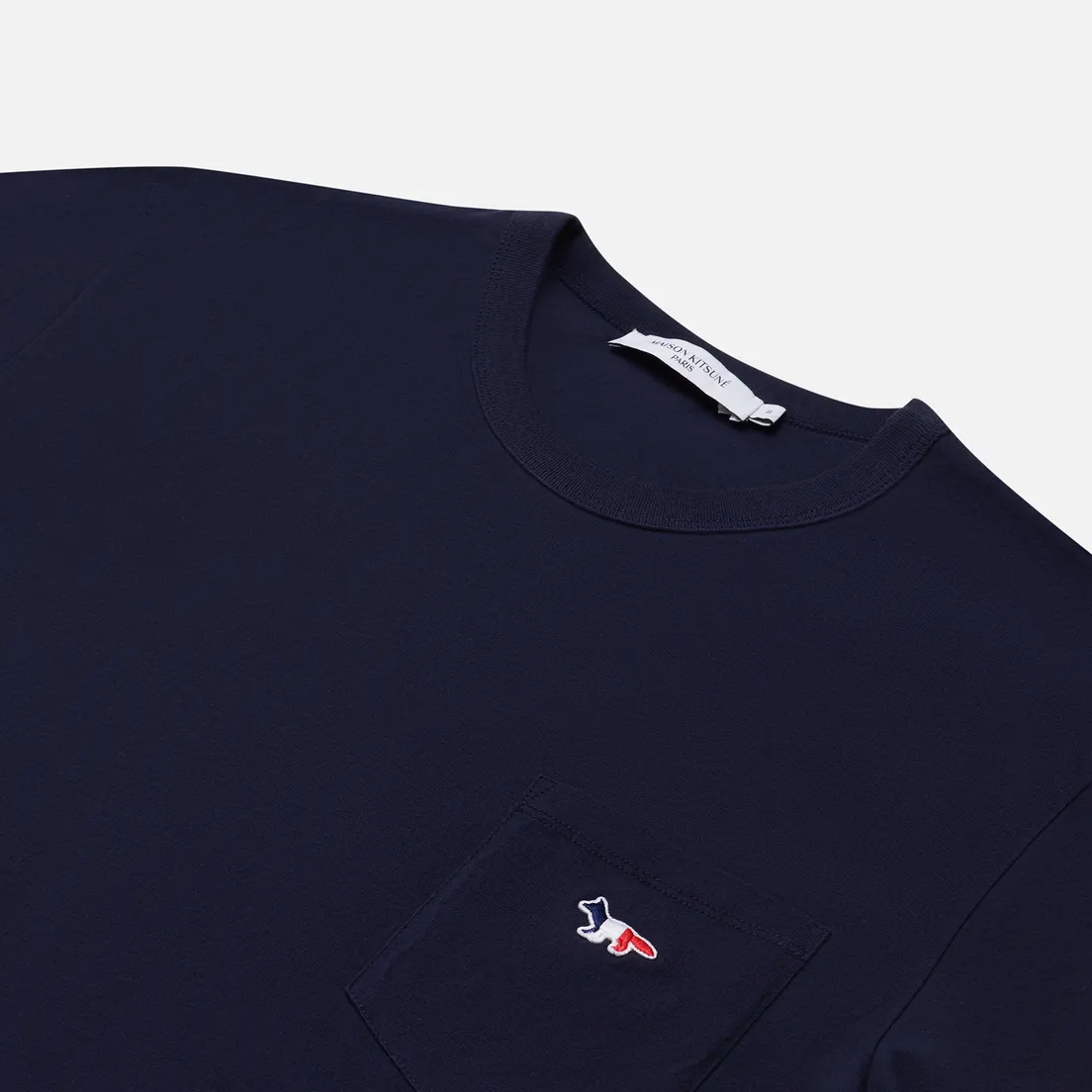 Maison Kitsune Мужская футболка Tricolor Fox Patch