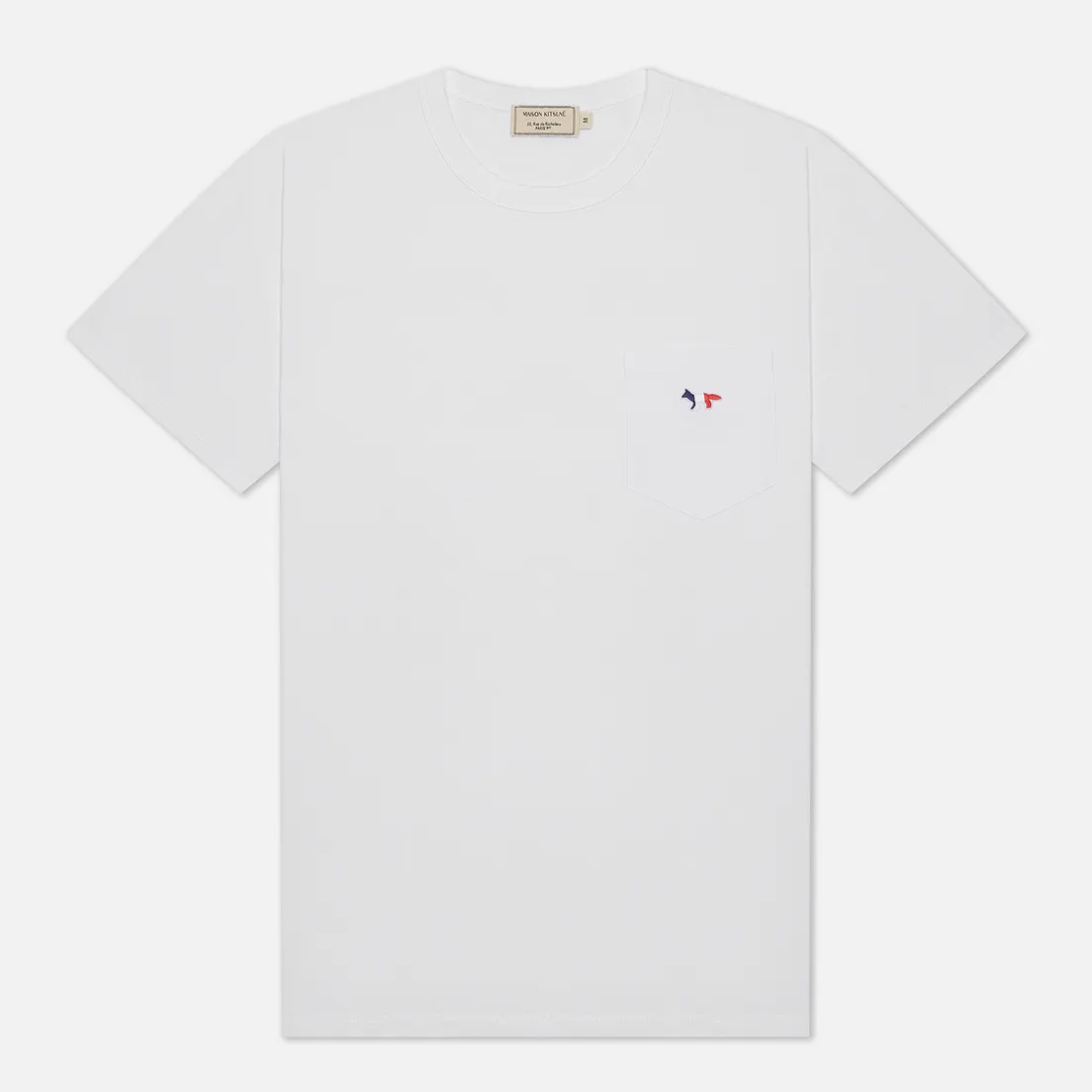 Maison Kitsune Мужская футболка Tricolor Fox Patch