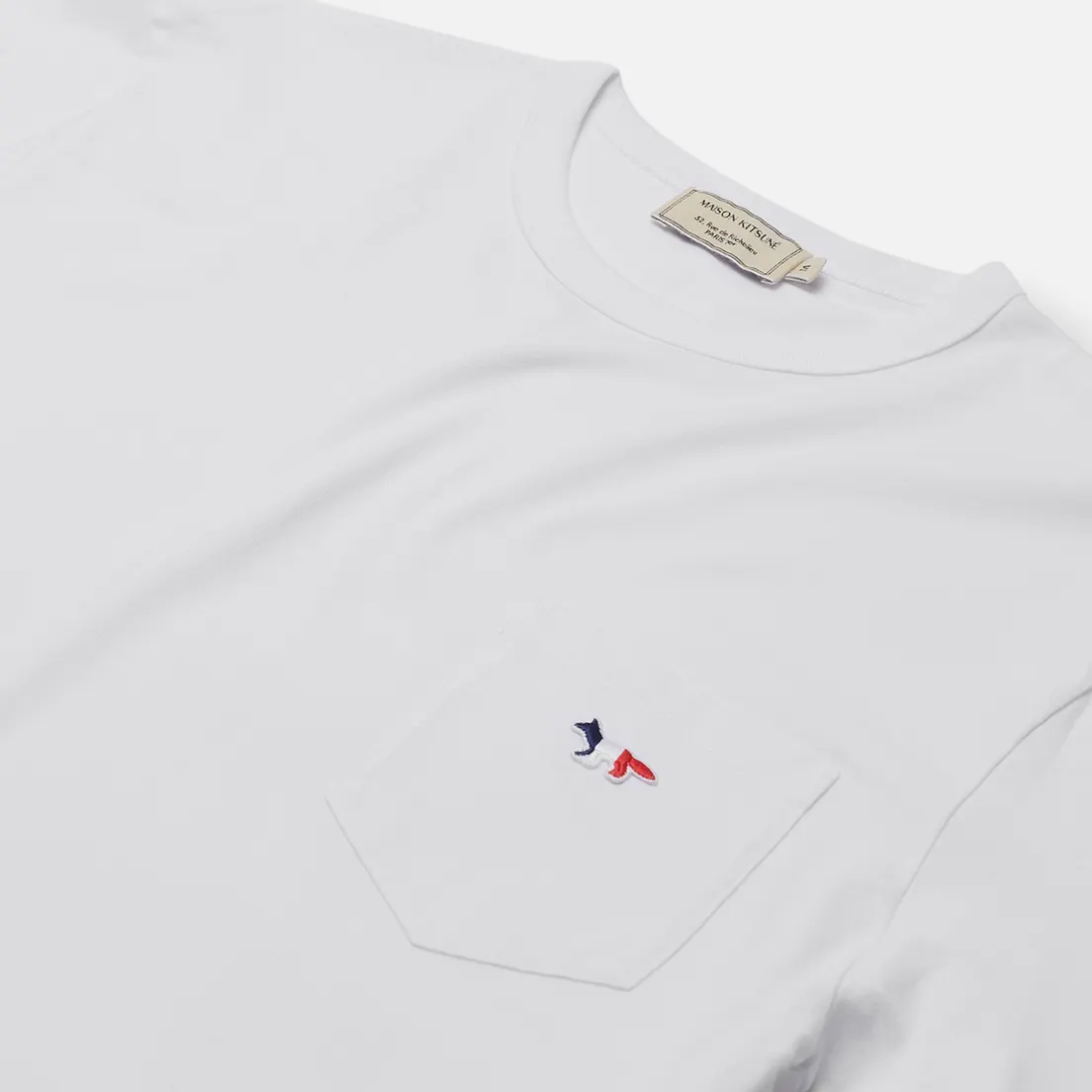 Maison Kitsune Мужская футболка Tricolor Fox Patch