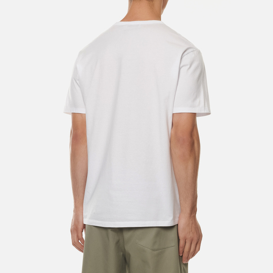 Мужская футболка Maison Kitsune Tricolor Fox Patch White