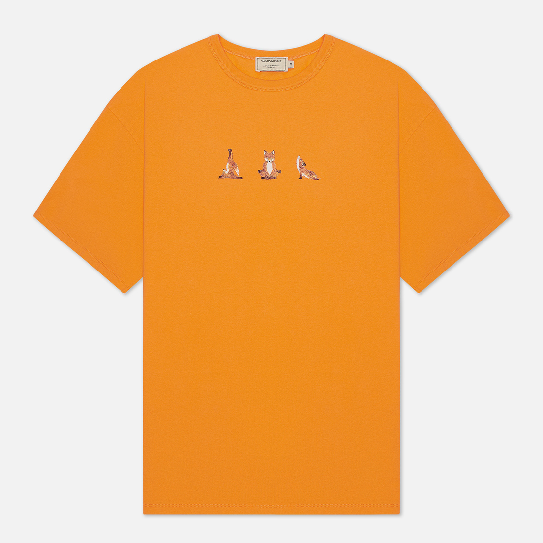 Maison Kitsune Мужская футболка Yoga Fox Print
