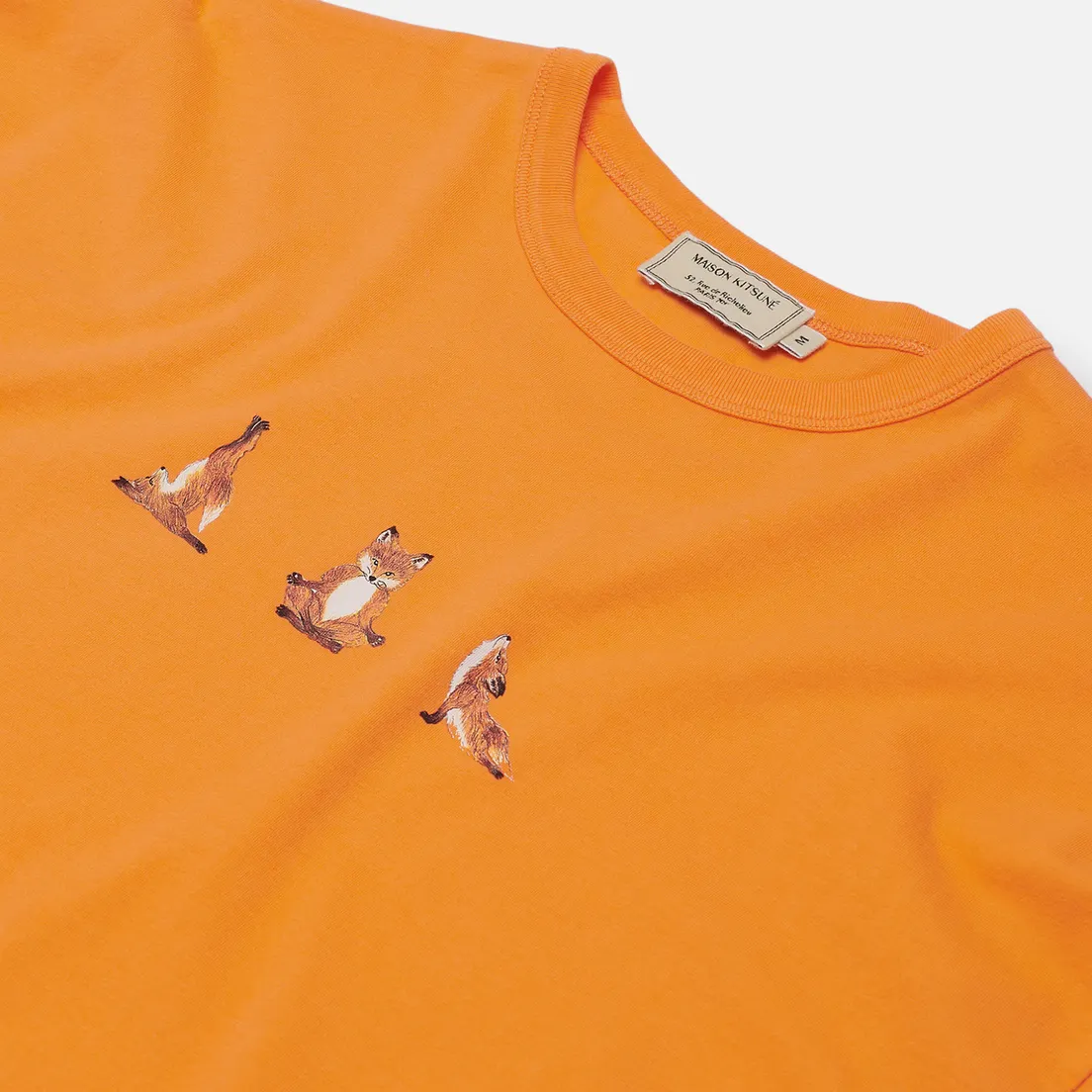 Maison Kitsune Мужская футболка Yoga Fox Print
