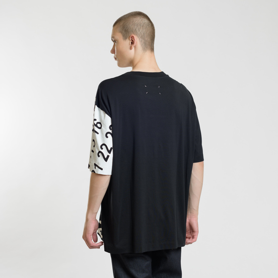 Мужская футболка Maison Margiela All Over Print Fragile Black