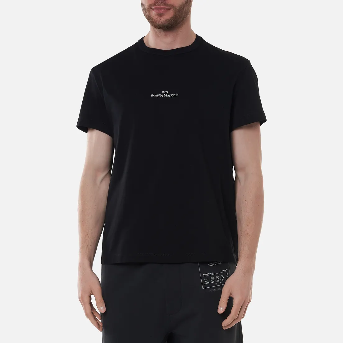 Maison Margiela Мужская футболка Embroidered Text Logo