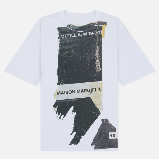 Мужская футболка Maison Margiela Front Defile A/W 19 Print White